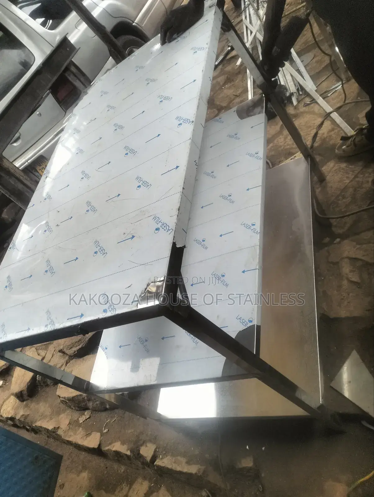 Stainless Working Table With Three Shelves