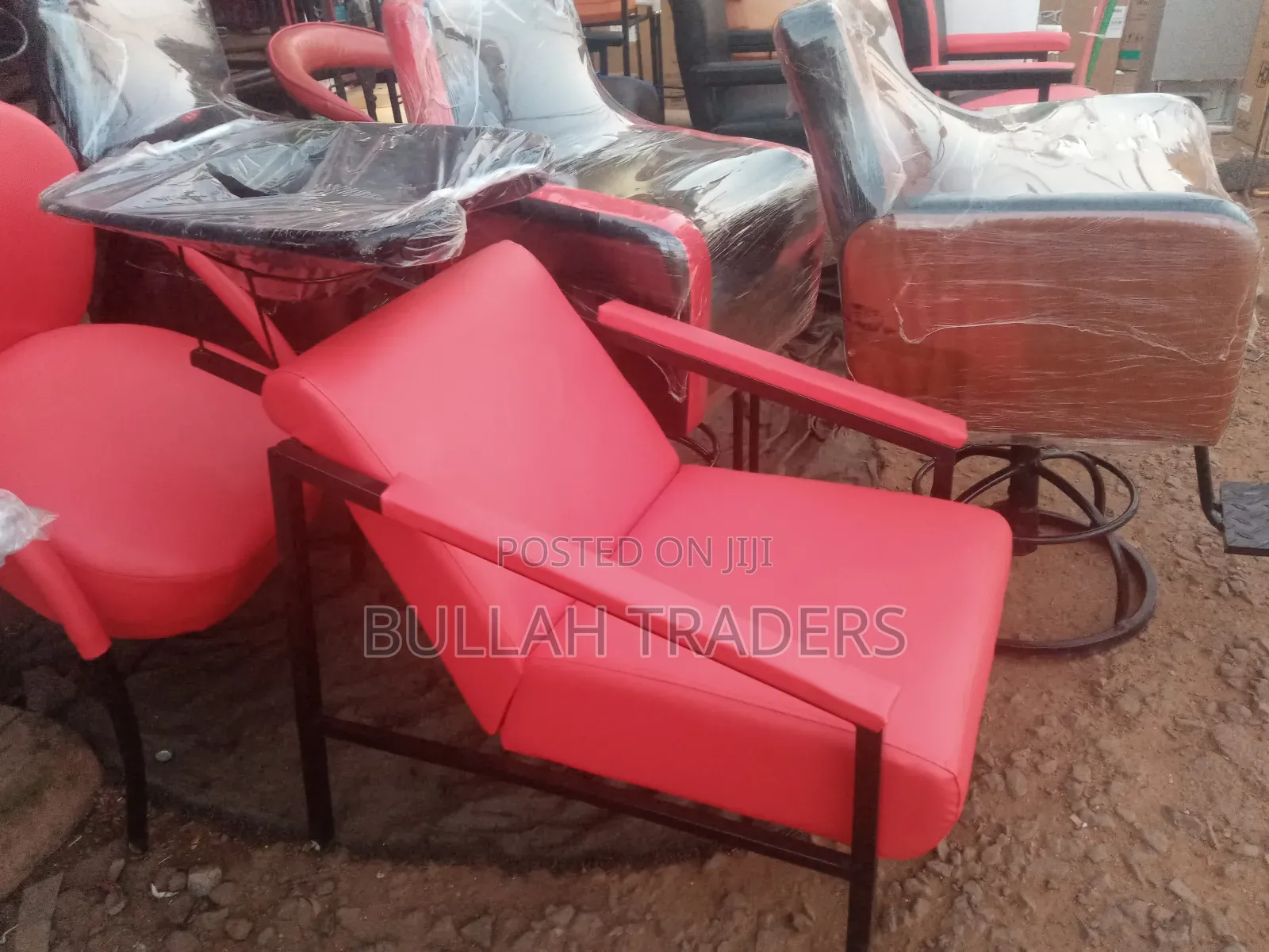 Saloon Washing Hair Basins Chairs