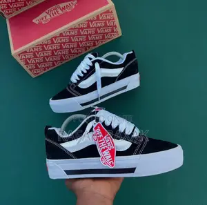 Original Big Sole Vintage Vans Knu Skool/Stack Sneakers