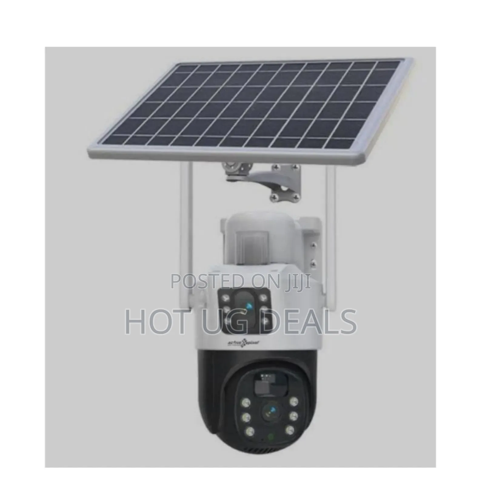 Solar-powered Dual Lens Security Camera 4mp- Cctv Camera