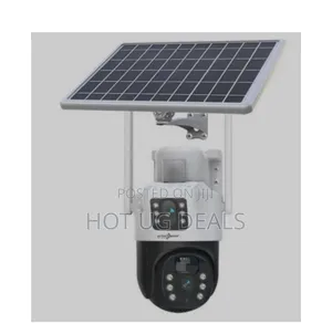 Solar-powered Dual Lens Security Camera 4mp- Cctv Camera