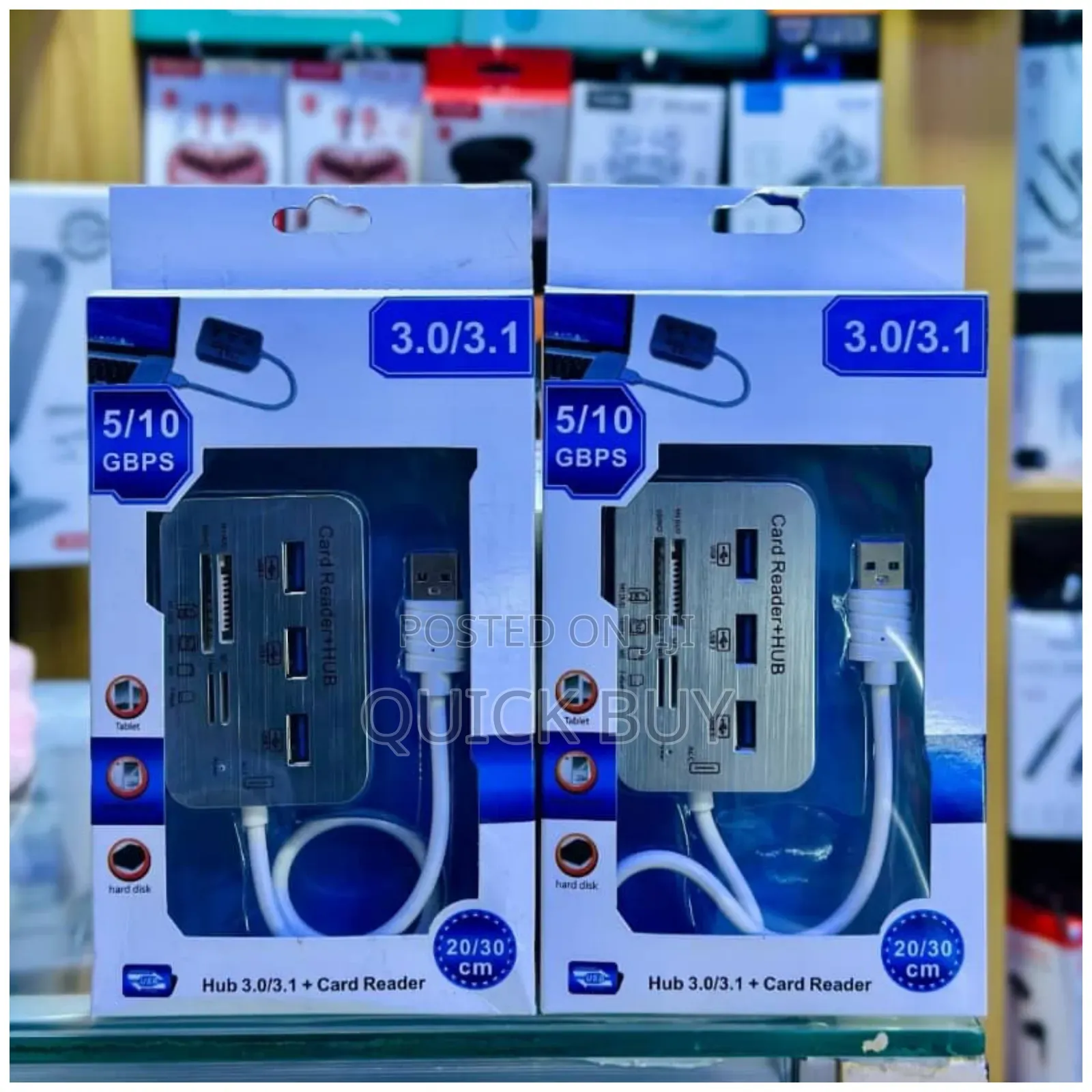 New Card Reader + Hub 3.0 for Pc Laptops