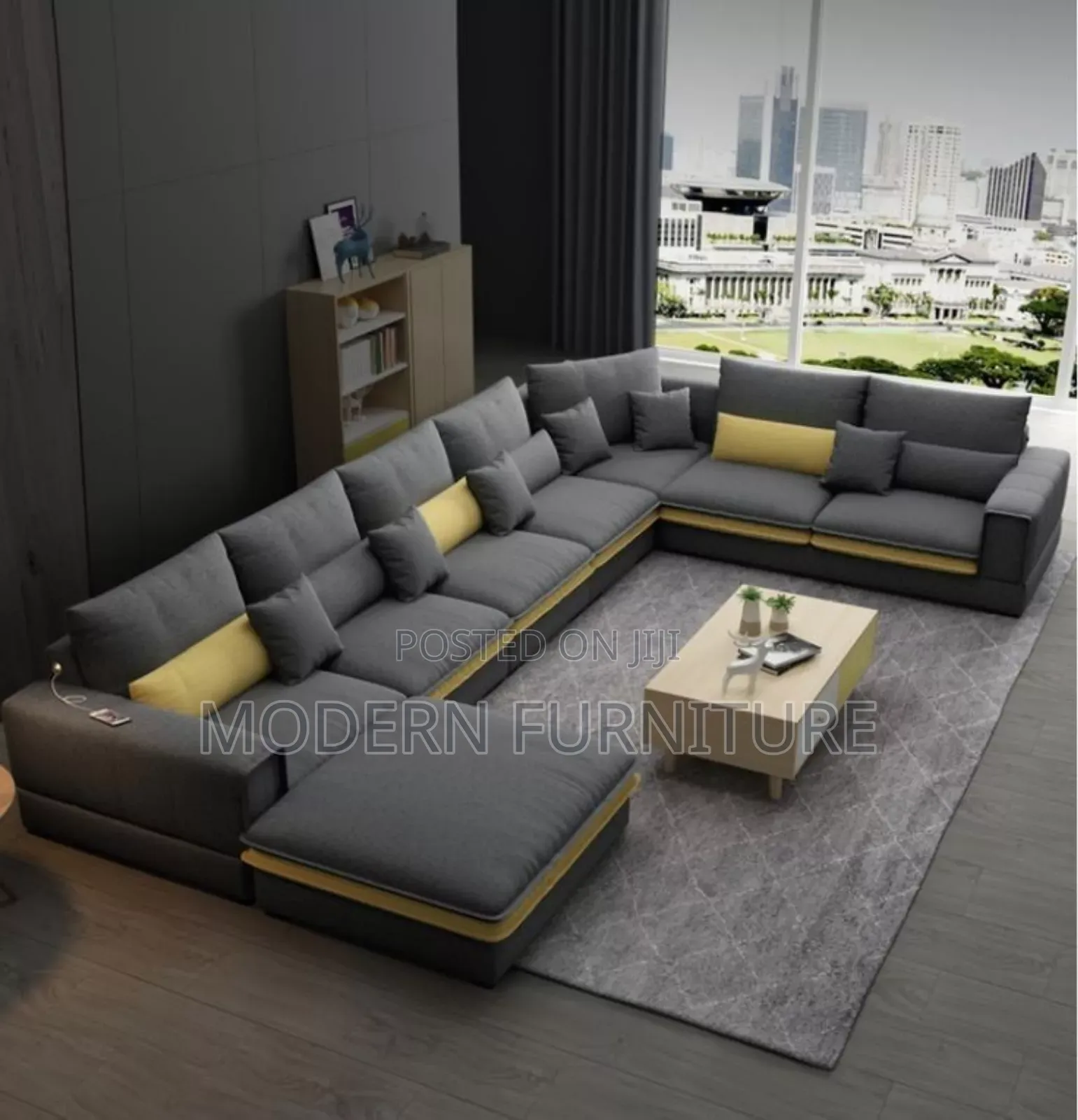 L Sofa Set of Eight Seater