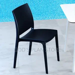 Plastic Black Stacking Chairs Plastic