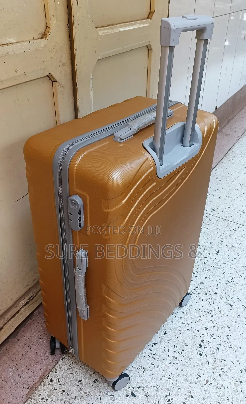 Golden Big Size Suitcase
