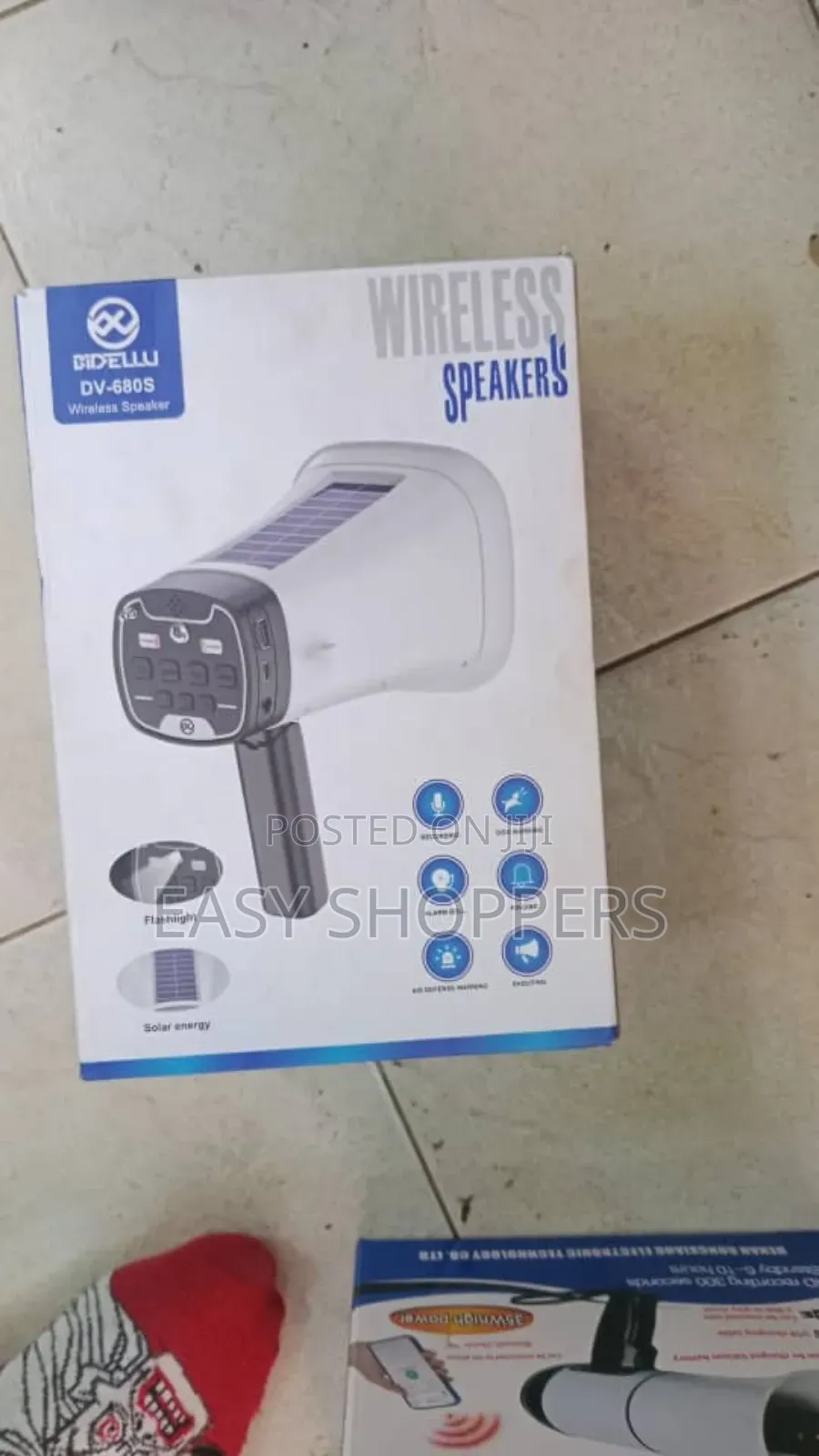 Solar-Powered Megaphone Speaker Portable Wireless