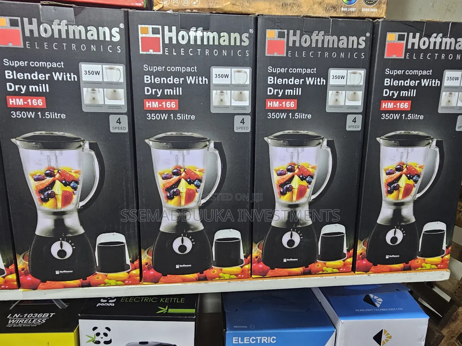 Hoffmans Hm - 166 2in 1 Electric Blender