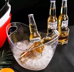 Colorless Beer Bucket With Handles