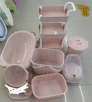 Comprehensive Pink Baby Bath Set