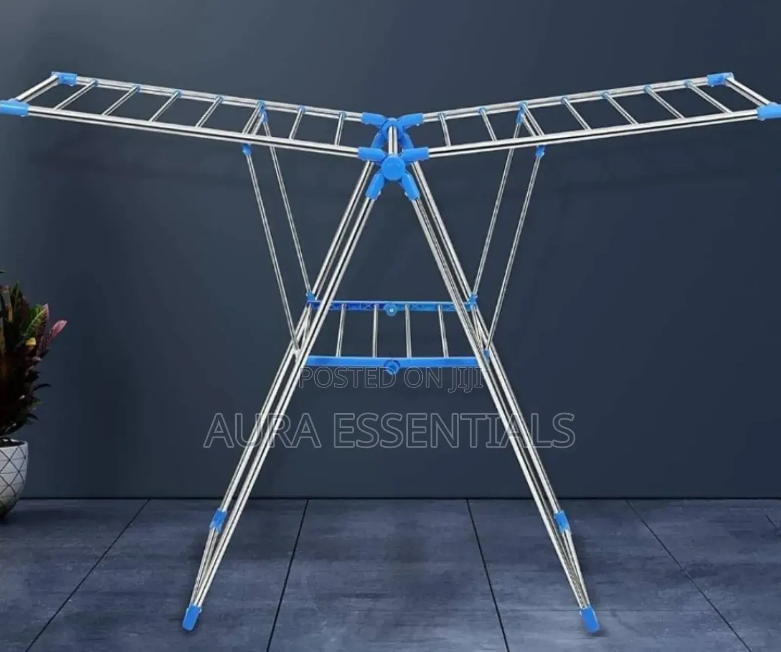 Plantex Stainless Steel Foldable Cloth Drying Rack