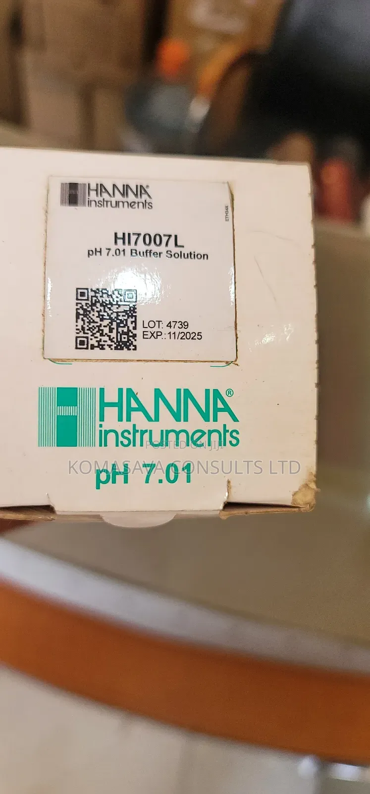 Standard Buffer Solutions Ph 7.01 and Ph 4.01