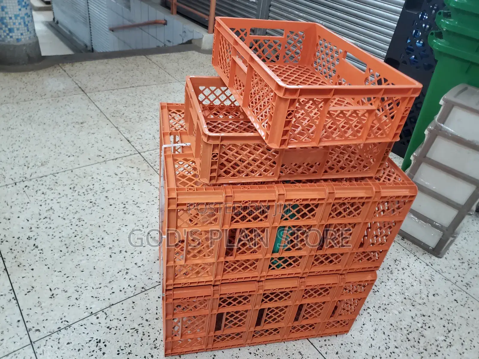 Solid Plastic Crates Small