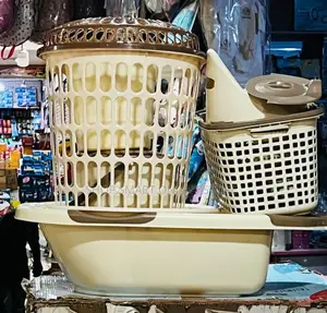 Plastic Baby Bath Basin Set