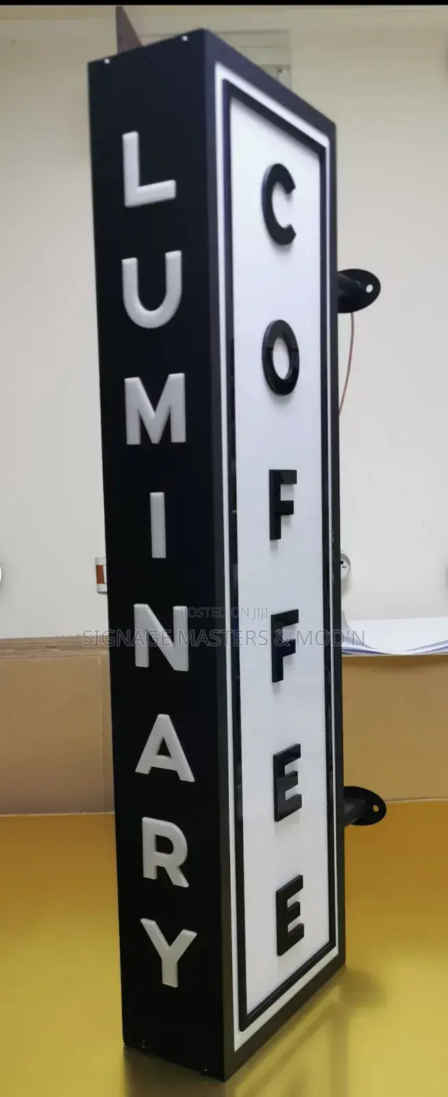 Side Walk Double Faced 2d Lighting Signage