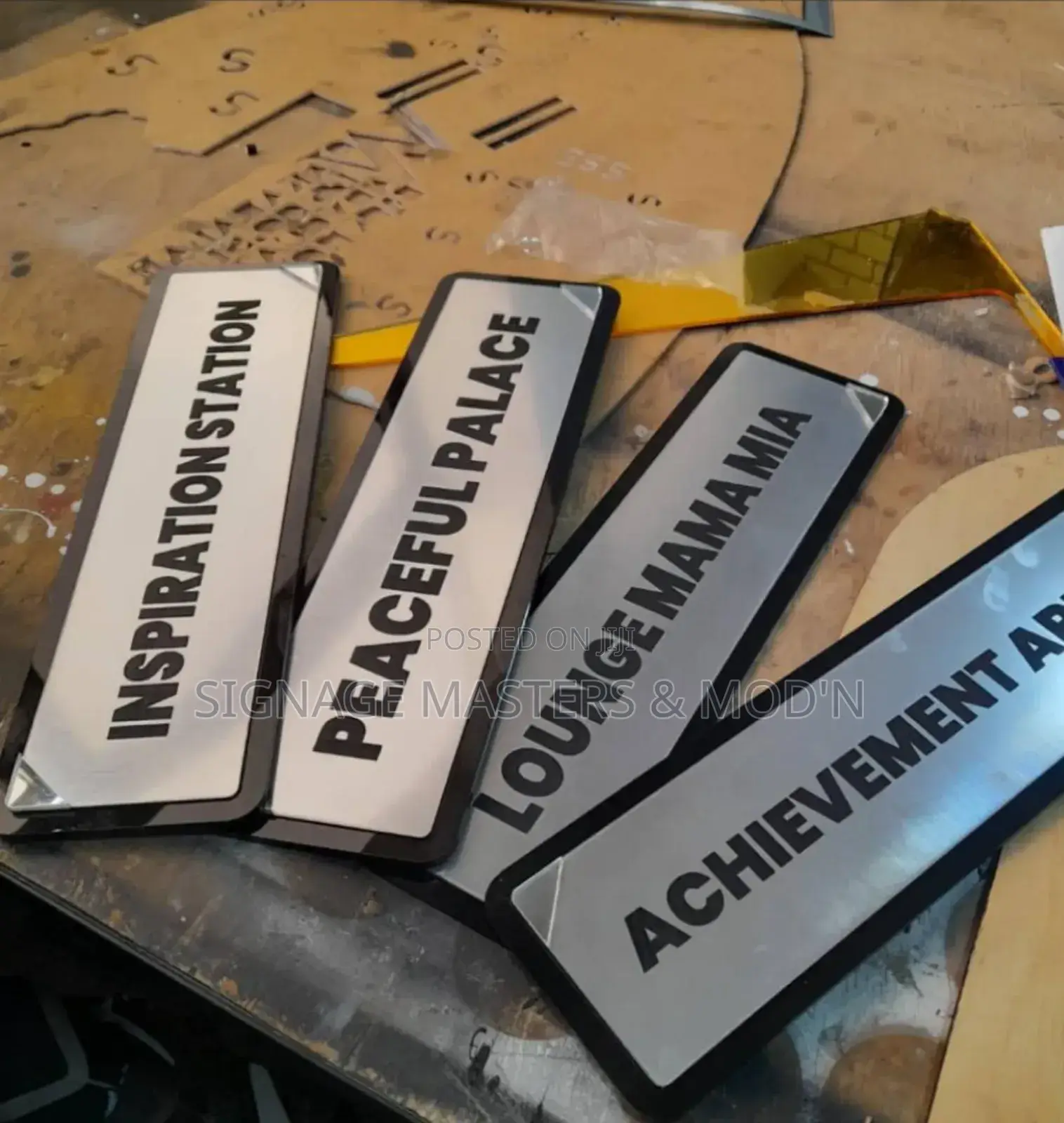 Silver Door Labels
