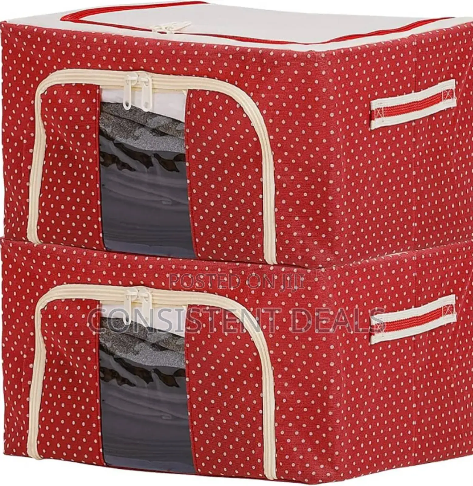 2pcs Foldable Clothes Storage Boxes
