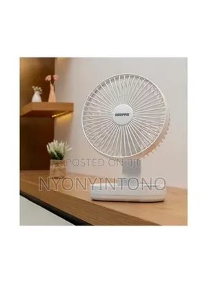 Geepas 8" Rechargeable Fans and Light