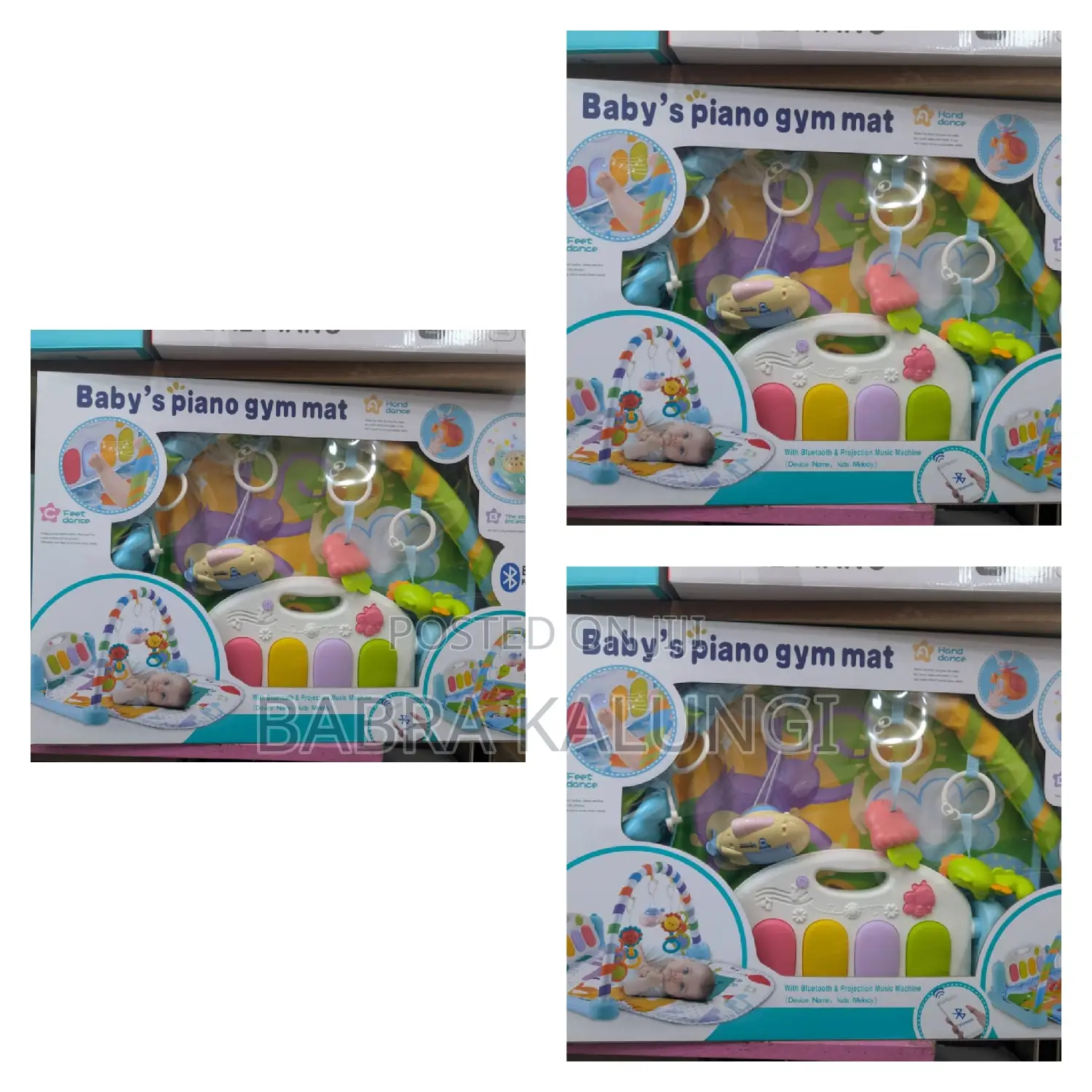 Baby's Piano Gym Mat With Bluetooth