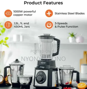 Geepas 5 In1 Multi-Purpose Mixer Grinder