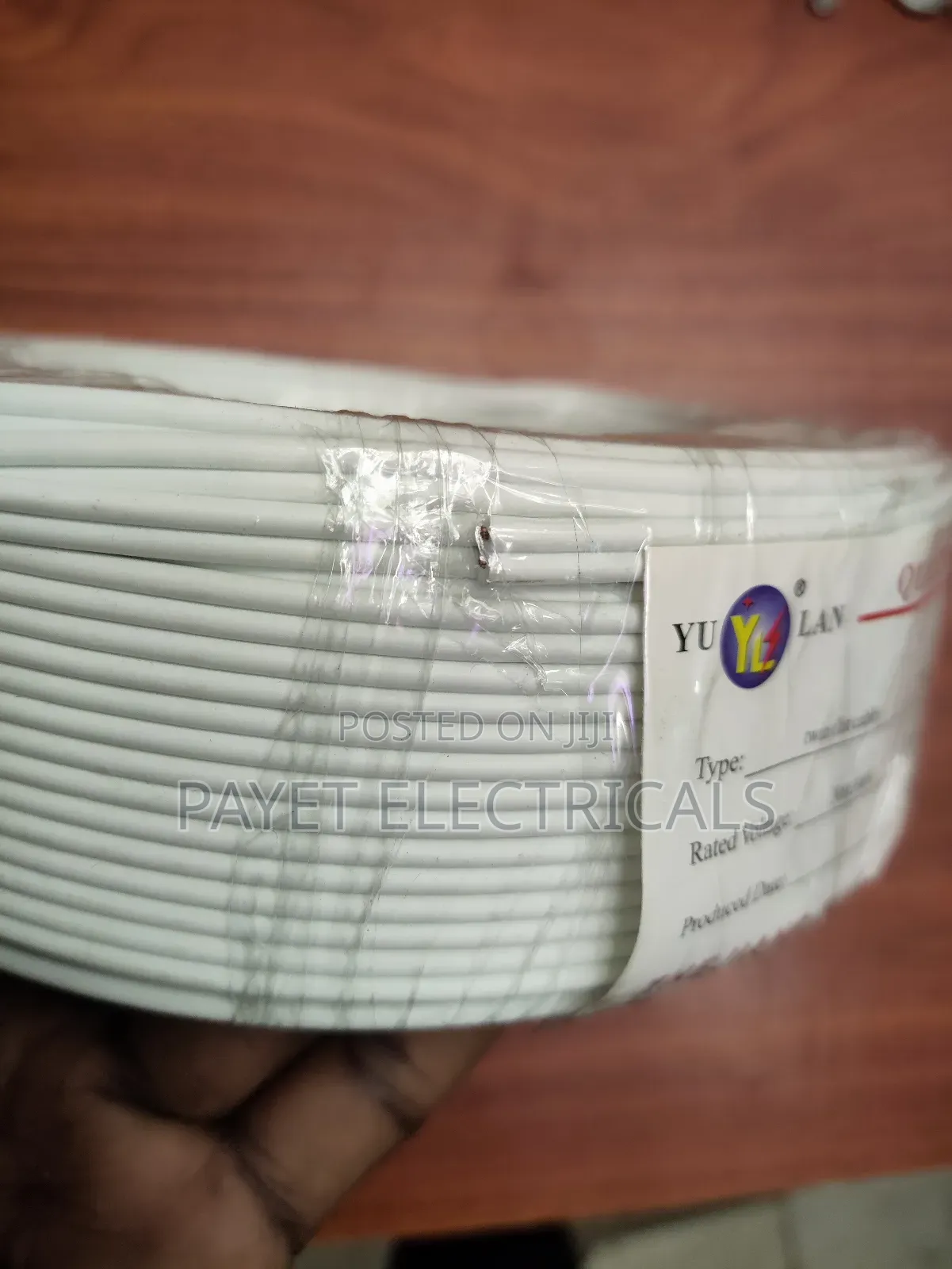 Flat White Electrical Cable