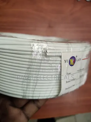 Flat White Electrical Cable