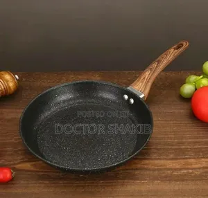 New 26cm Granite Eco Friendly Frying Pan With Wood Handle