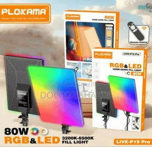 High Quality Plokama Live-P24 Pro RGB Panel Fill Light