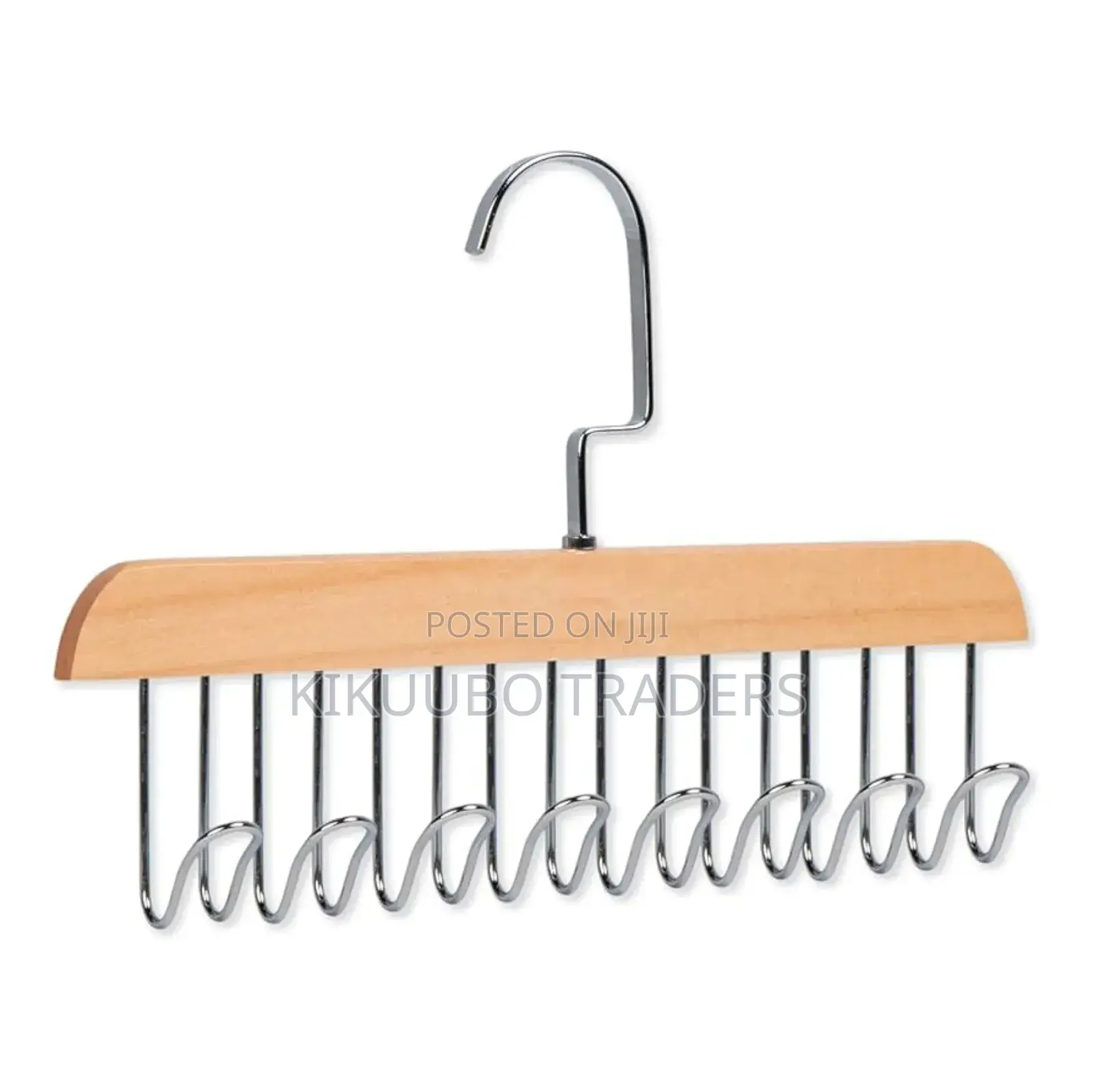 (1pc) Wooden Plank 8 Hook Clothes Hanger