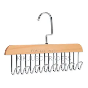 (1pc) Wooden Plank 8 Hook Clothes Hanger