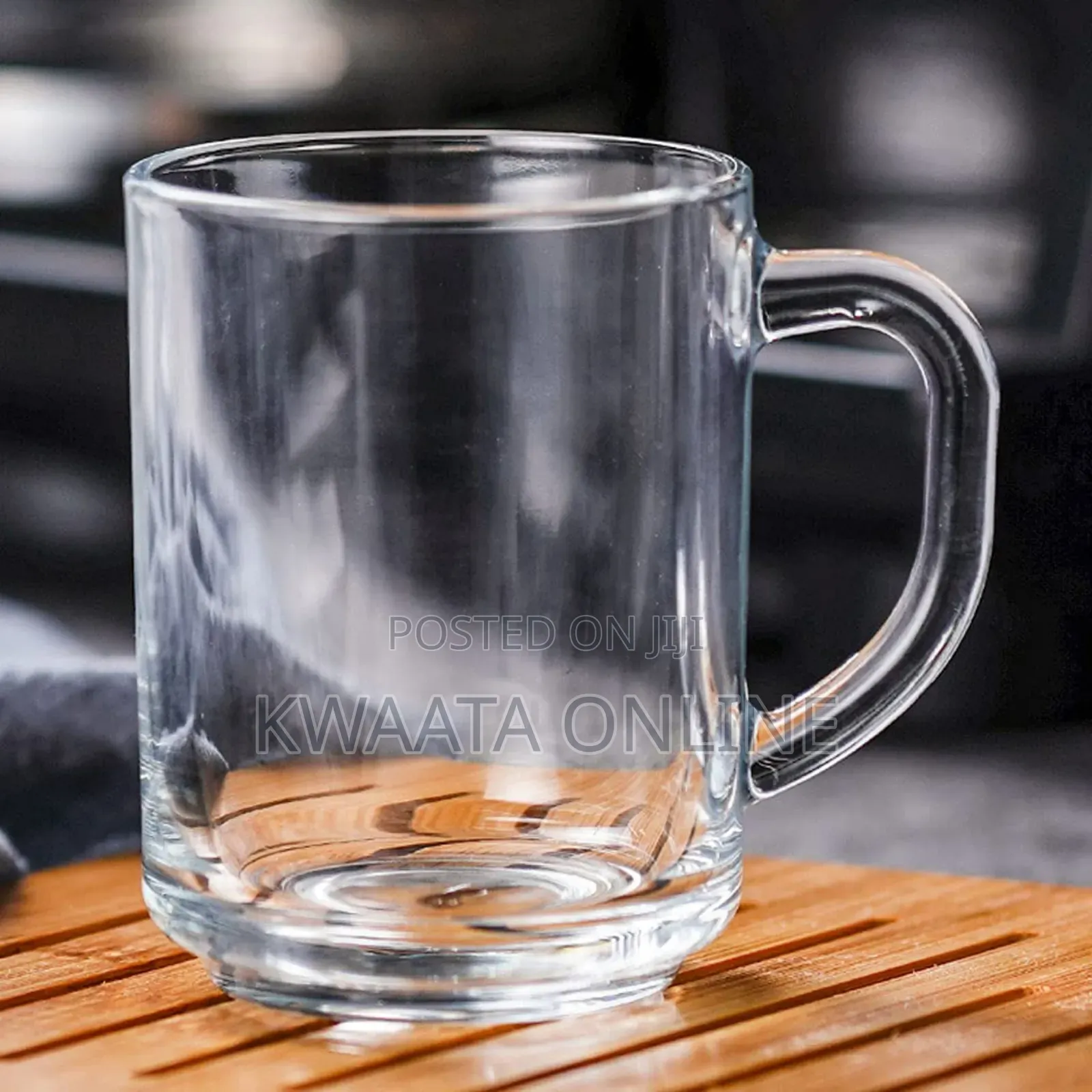 6 Piece Set Tempered Glass Mug, Heat Resistant Water Cup