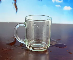 6 Piece Set Tempered Glass Mug, Heat Resistant Water Cup