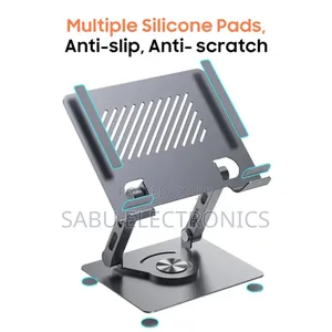 Premium 360° Adjustable Laptop Riser –Sleek- Foldable Design