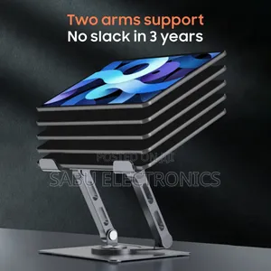 Premium 360° Adjustable Laptop Riser –Sleek- Foldable Design