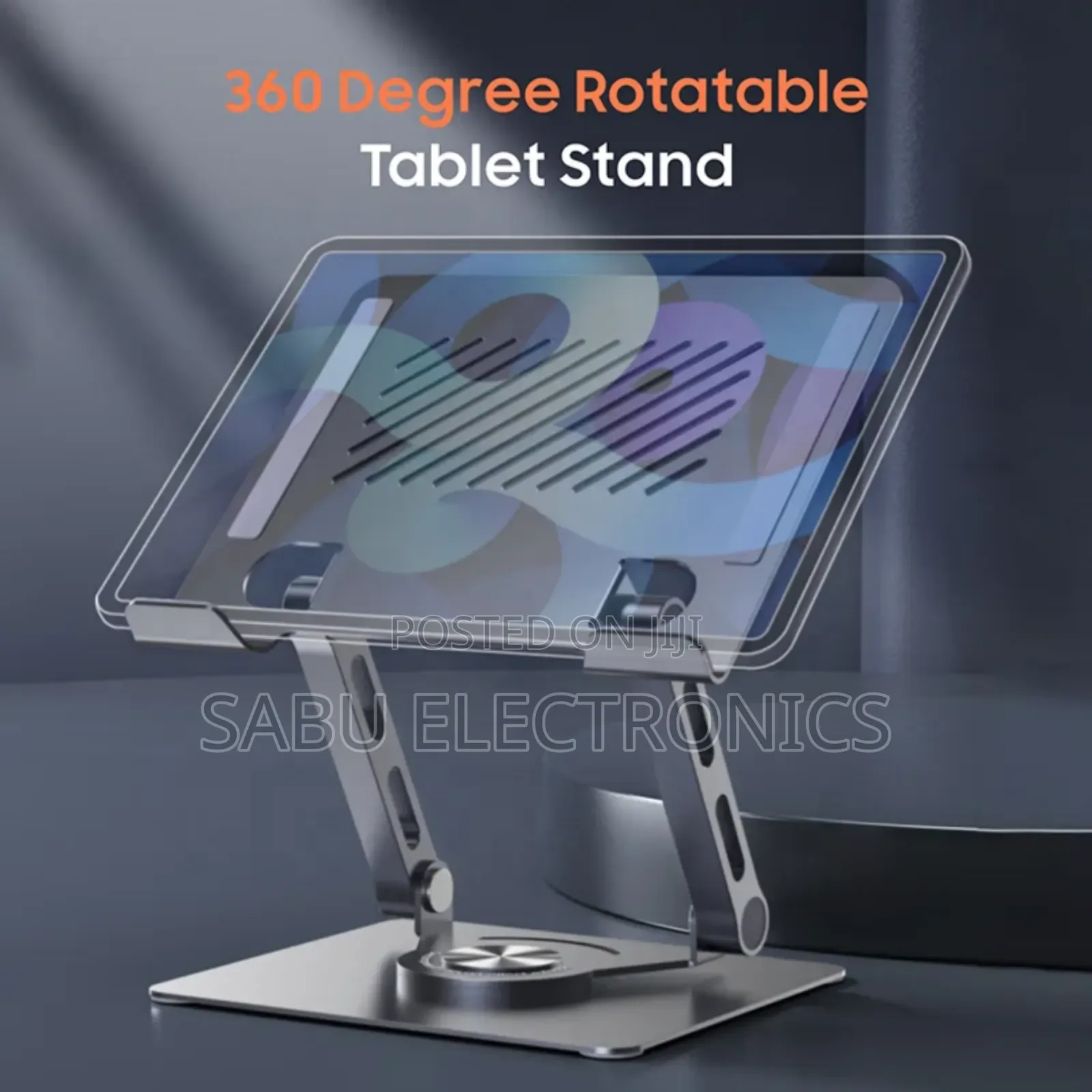 Premium 360° Adjustable Laptop Riser –Sleek- Foldable Design