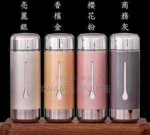 999 Pure Silver Liner Thermos Sterling Water Bottle