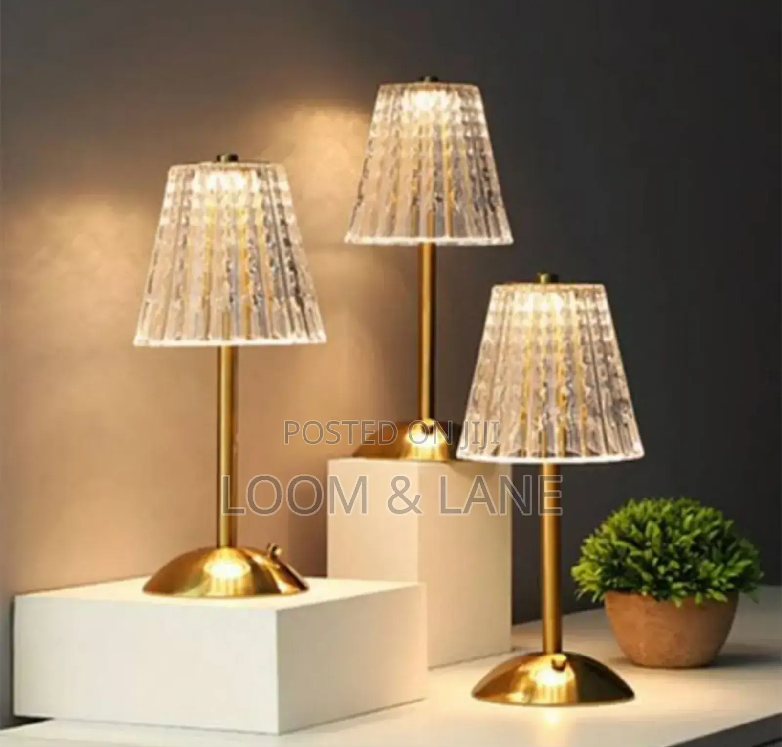 Crystal Table Lamp, Bedside Crystal Table Lamp With Touch