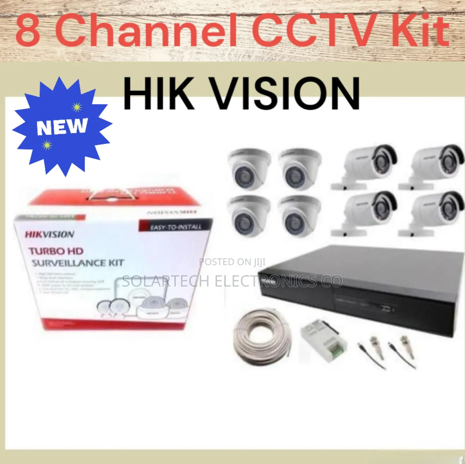 8 Channel Hik Vision CCTV Camera Kit/ Surveillance Kit Nova
