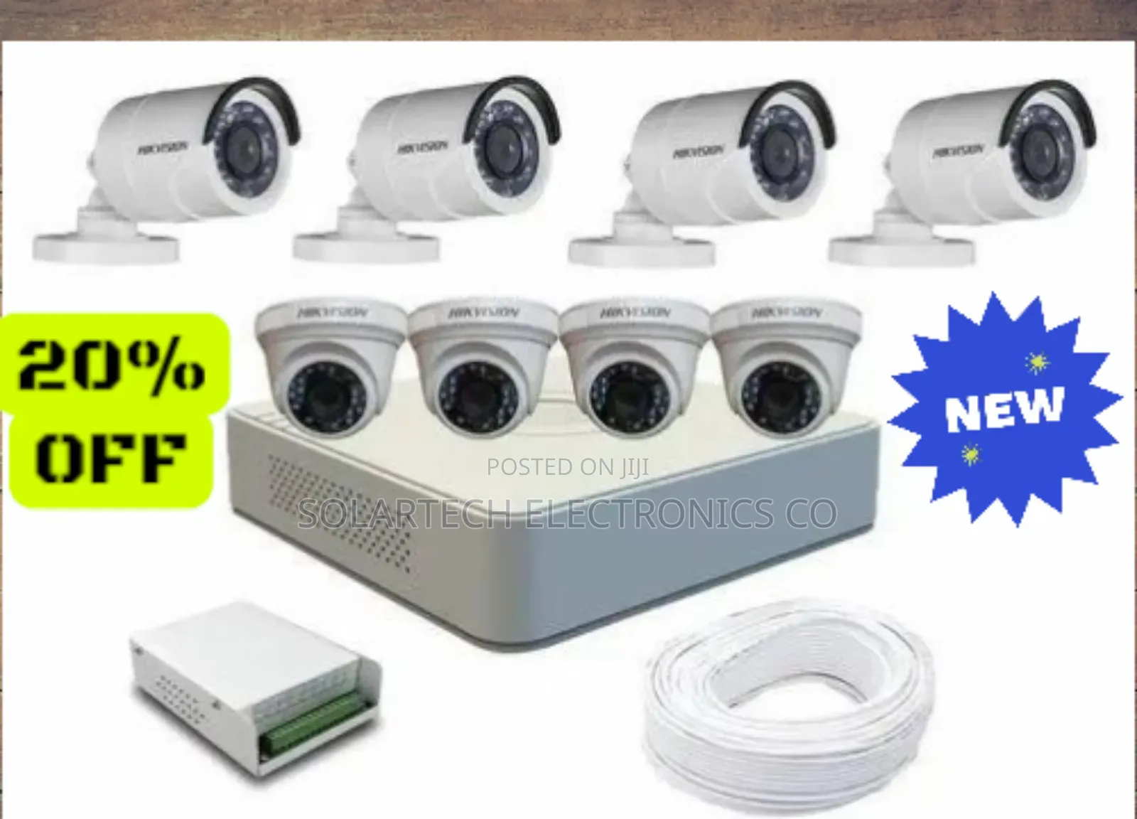 8 Channel CCTV Camera Kit/ Color Vu Cameras Yuva Hard Disk
