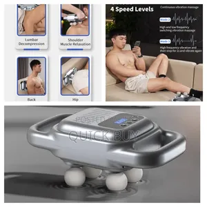 4 Head Massager, Deep Tissue Massage Gun