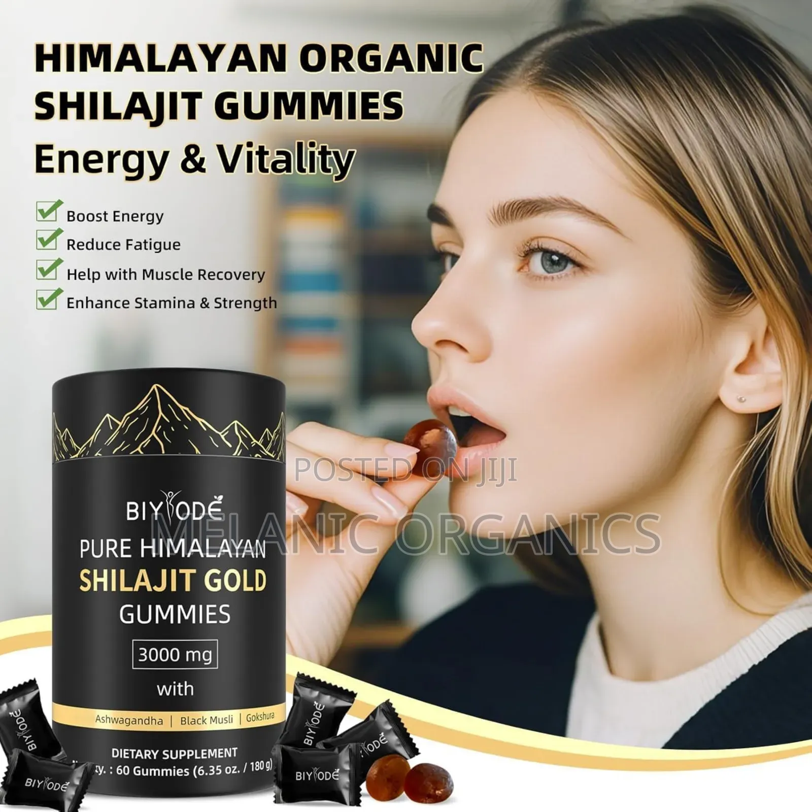 1 .Pure Himalayan Shilajit Gummies With Ashwagandha (Original)