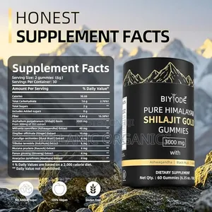 1 .Pure Himalayan Shilajit Gummies With Ashwagandha (Original)