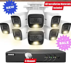 8 Channel Hik Vision CCTV Kit/ Sound Recording 