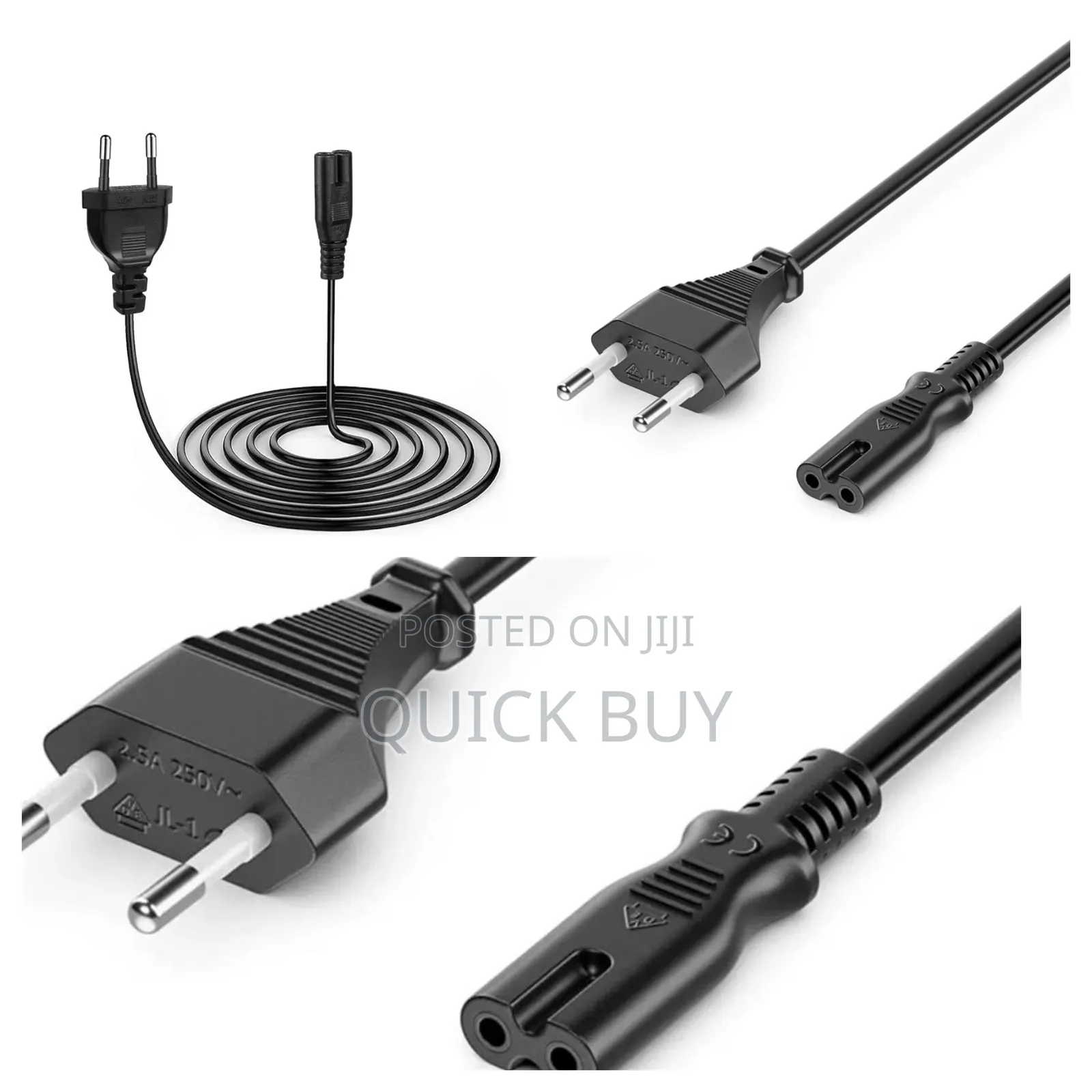 New 2 Poles European Universal Cable Plug