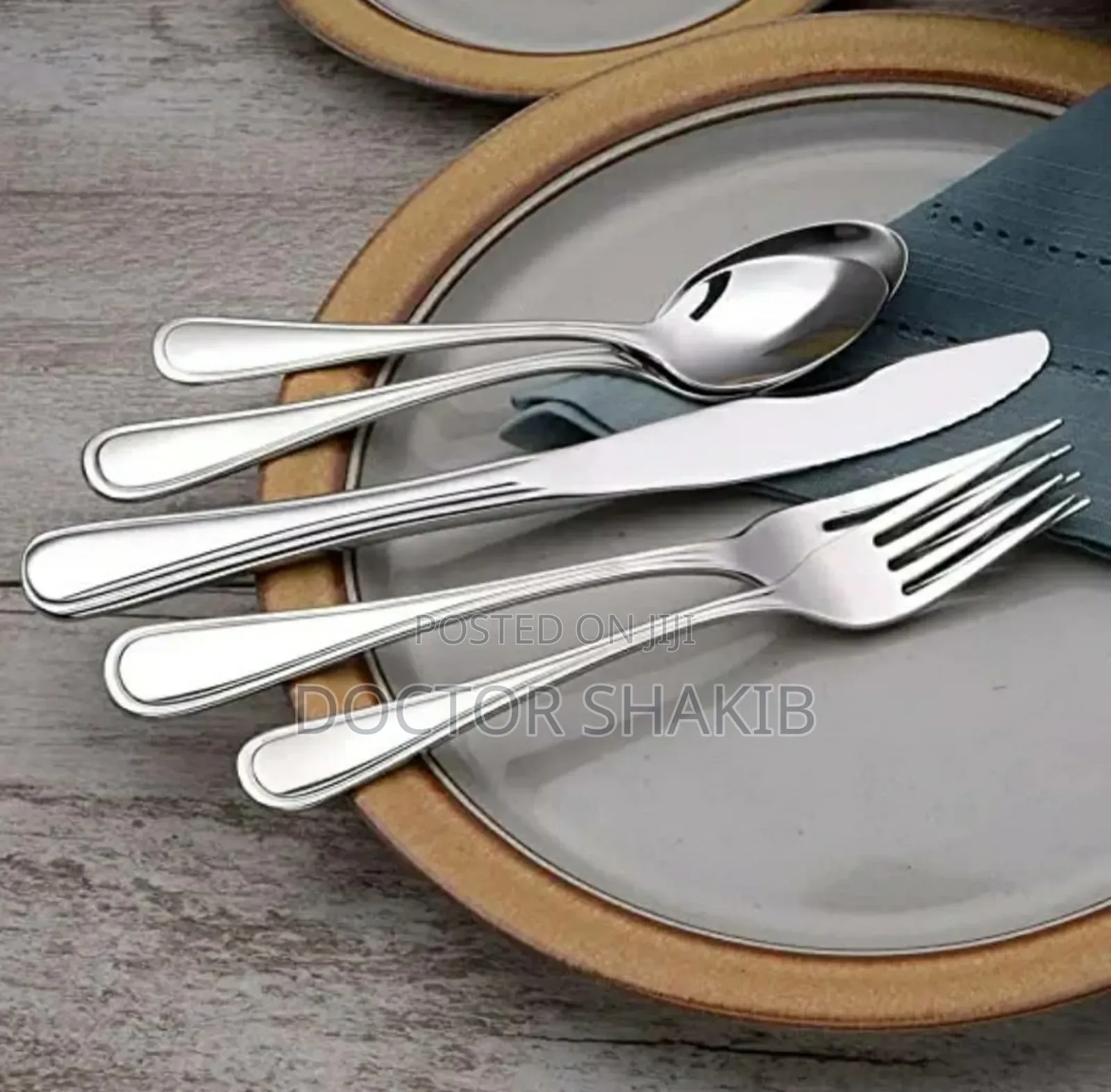 Quality 24-Piece Cutlery Set-Silver Stainless Steel