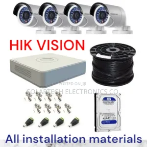 4 Channel CCTV Hik Vision Kit/ Full Color Cameras Juko
