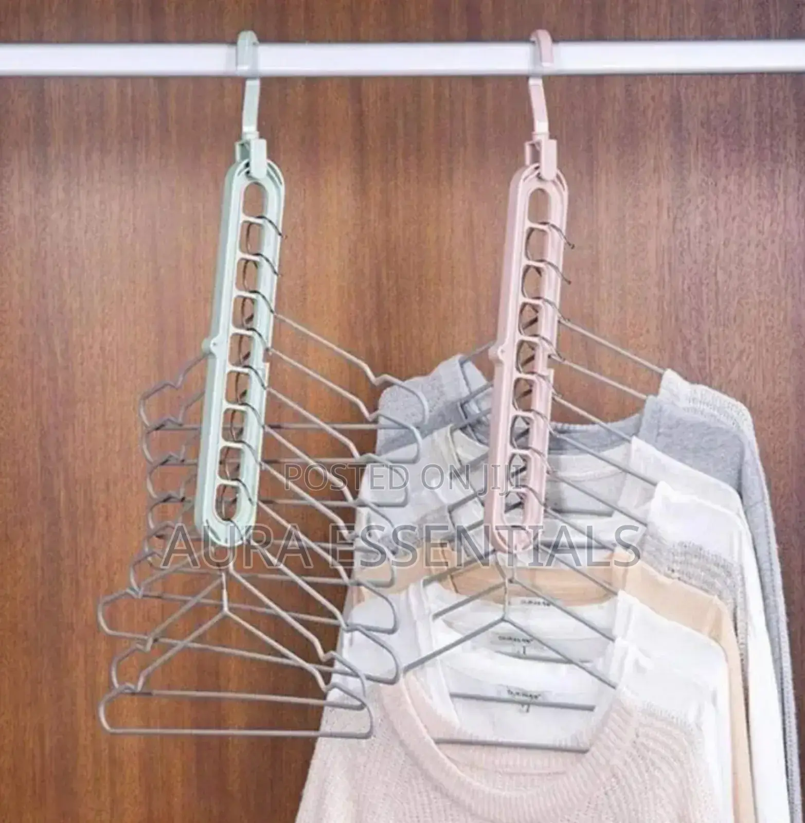 2pcs Multifunction Foldable Storage Hangers