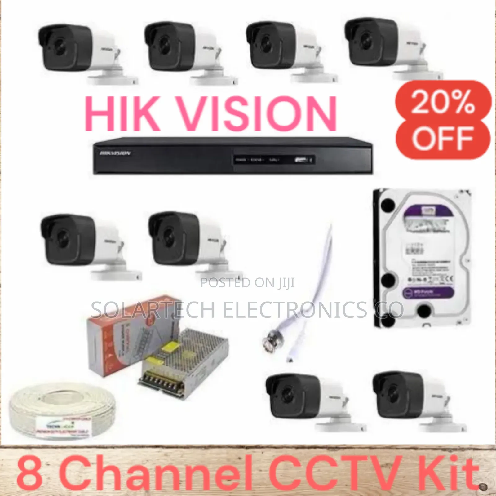 8 Channel CCTV Camera Full System/ Safe View Kit