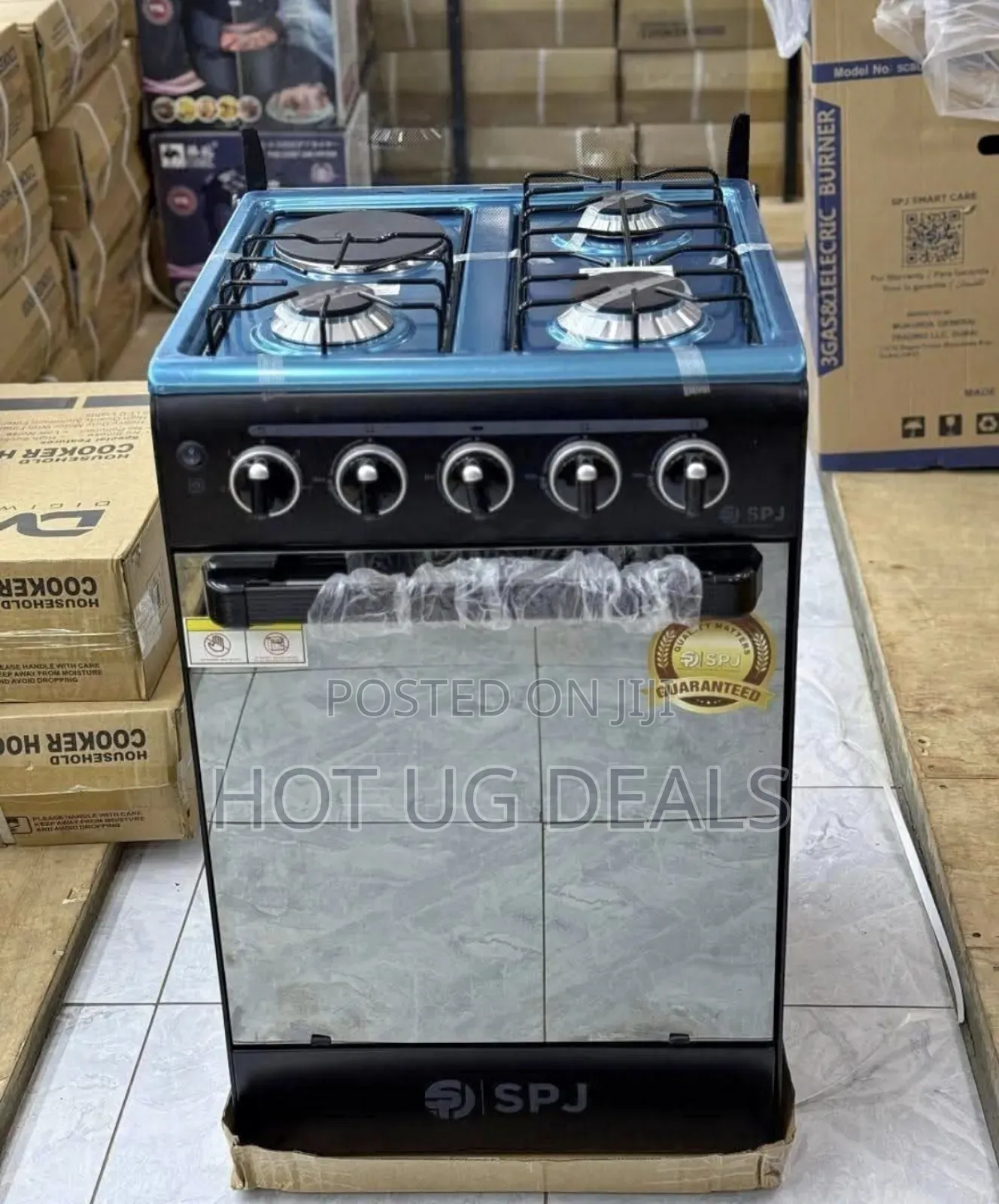 Spj 3 Gas + 1 Electric Cooker With Gas Oven (50x50cm)