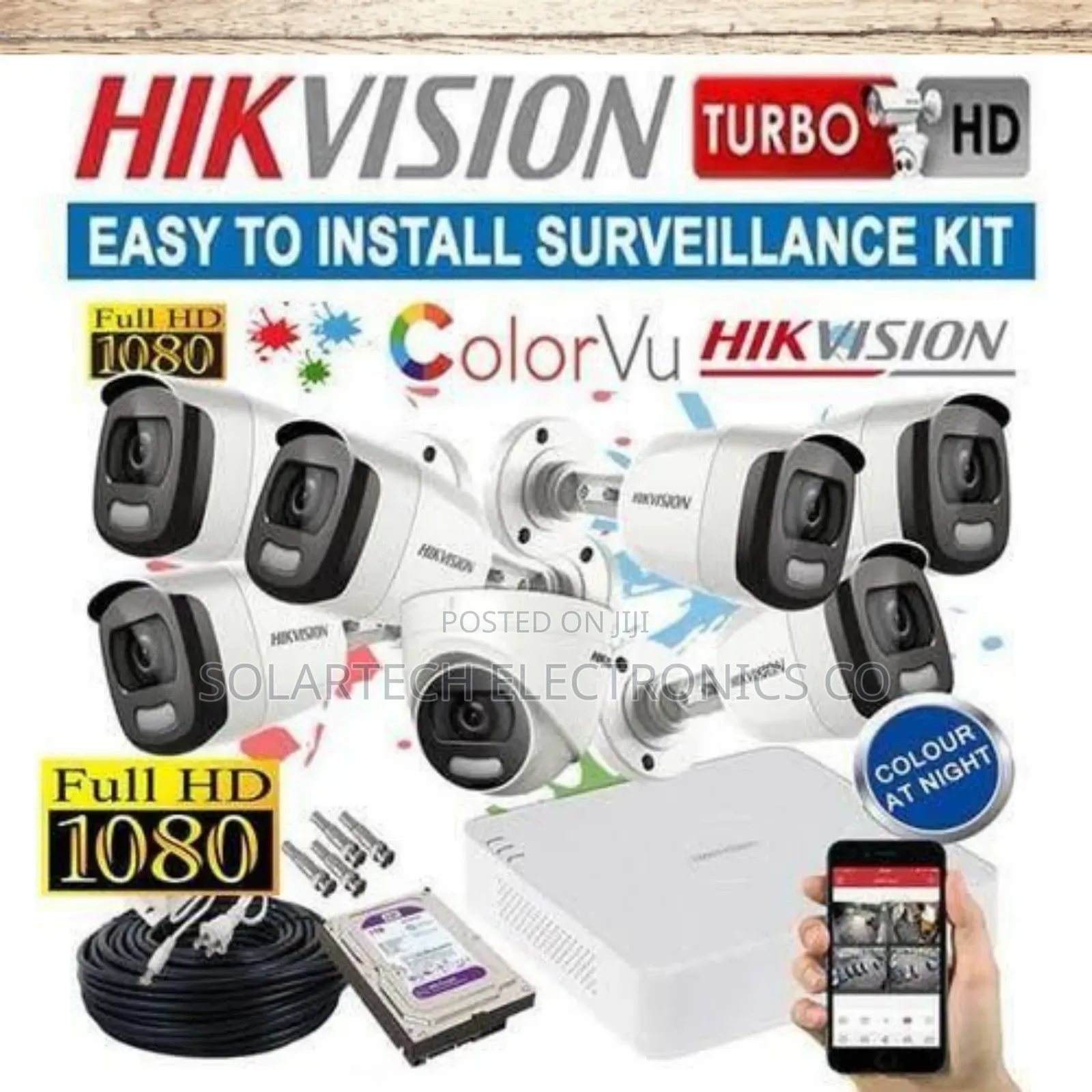 8 Channel Hik Vision CCTV Camera Full System/ Intellicam Kit