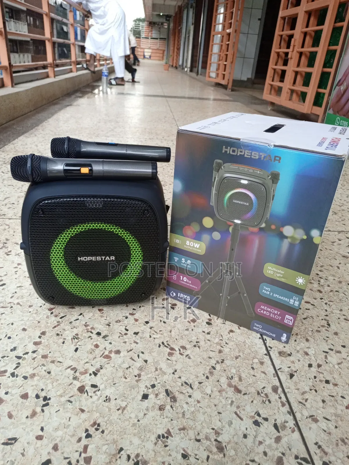 Party One 80w RGB Lighting Wireless Bluetooth Speaker.